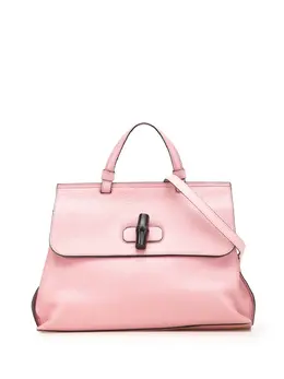 Gucci 2016-2025 Medium Leather Bamboo Daily satchel 31096646