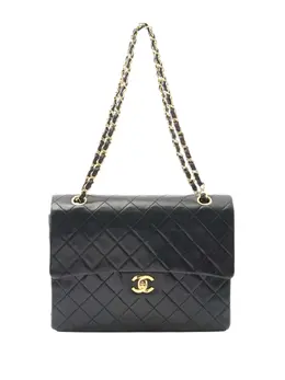 Chanel 1986-1988 Medium Tall Classic Lambskin Double Flap shoulder bag 31116322