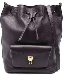Coccinelle large Beat Generation drawstring leather bucket bag 30978162