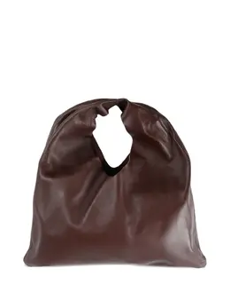The Row draped leather tote bag 30994507