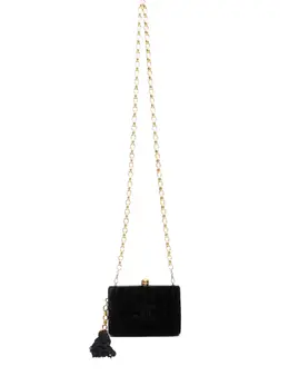 Chanel 1994-1996 velvet CC-Mark shoulder bag 31081017