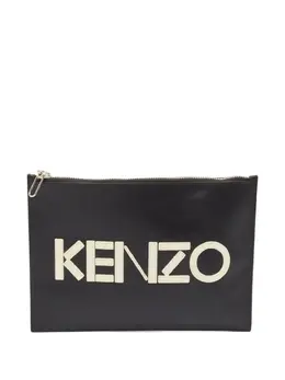 Kenzo leather zip clutch 30363762