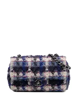 Chanel 2018-2019 Mini Rectangular Classic Tweed Single Flap crossbody bag 31119181