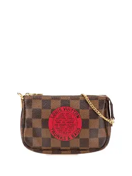 Louis Vuitton 2008 Damier Ebene Trunks and Bags Mini Pochette Accessoires handbag 31097018