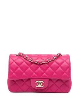 Chanel 2016-2017 Mini Rectangular Classic Lambskin Single Flap crossbody bag 31100022