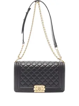 Chanel 2016-2017 Boy quilted lambskin shoulder bag 31031167