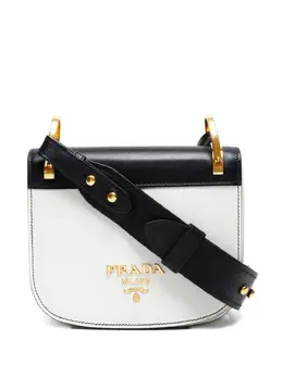 Prada 2017-2020s panelled leather shoulder bag 31077393