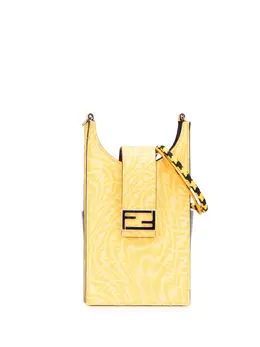 Fendi 2010-2025 Sarah Coleman Coated Canvas FF Vertigo Phone Holder crossbody bag 31096929