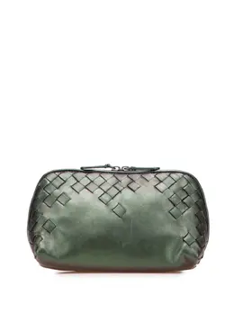 Bottega Veneta 2010 Small Nappa Intrecciato Iridescent Scarabee Cosmetic pouch 31096691