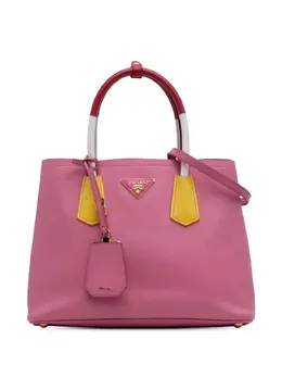 Prada 2010-2025 Small Bicolor Saffiano Cuir Double satchel 31096562