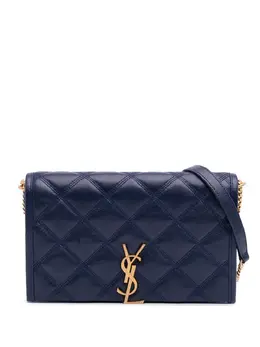 Saint Laurent 2022 Quilted Diamond Lambskin Becky Wallet on Chain shoulder bag 31126377