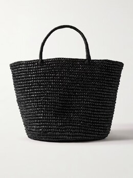 Большая соломенная сумка Sensi Studio, черный 3074457345628066000 | black