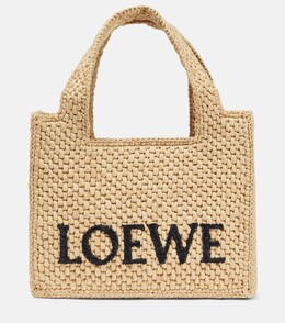 Сумка-тоут paula's из рафии с логотипом ibiza Loewe, бежевый p00821464 | beige