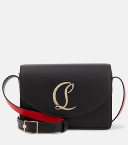 Маленькая кожаная сумка через плечо loubi54 Christian Louboutin, черный p00884226 | black