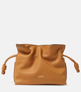 Мини-кожаный клатч flamenco Loewe, нейтральный p00909733 | neutrals