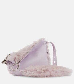 Маленькая кожаная сумка через плечо knight Burberry, фиолетовый p00855076 | purple