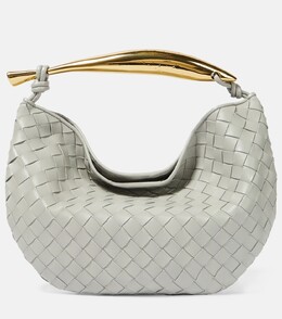 Кожаная сумка-тоут sardine среднего размера Bottega Veneta, серый p00845379 | grey