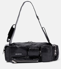 Кожаная сумка через плечо superbusy xs Balenciaga, черный p00856983 | black