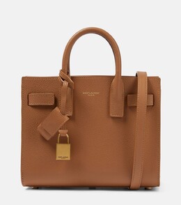 Сумка-тоут sac de jour из нано-кожи Saint Laurent, коричневый p00709749 | brown