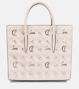 Кожаная сумка-тоут paloma среднего размера Christian Louboutin, бежевый p00753279 | beige