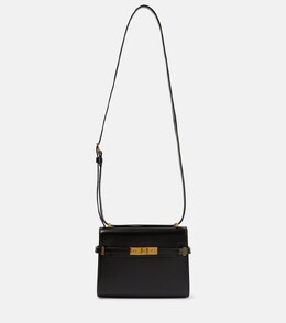 Миниатюрная кожаная сумка через плечо manhattan Saint Laurent, черный p00857826 | black