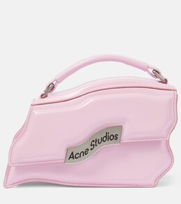 Миниатюрная кожаная сумка через плечо distortion волнистой формы Acne Studios, розовый p00834828 | pink