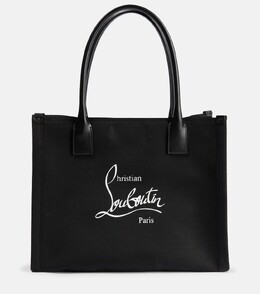 Большая холщовая сумка-тоут nastroloubi Christian Louboutin, черный p00813167 | black