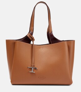 Маленькая кожаная сумка-тоут Tod's, коричневый p00775122 | brown