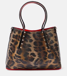 Маленькая сумка-тоут cabarock с леопардовым принтом Christian Louboutin, коричневый p00813161 | brown