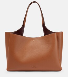 Кожаная сумка-тоут среднего размера Tod's, коричневый p00702739 | brown