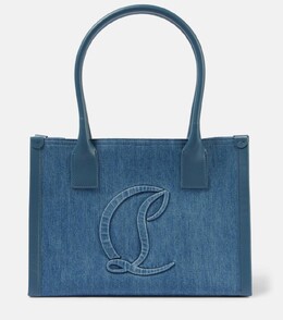 Большая джинсовая сумка-тоут By My Side E/W Christian Louboutin, цвет blue/jeans/blue p00976819 | blue/jeans/blue