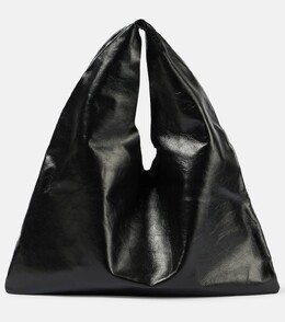 Сумка-тоут Bindle Small из кожи The Row, цвет black pld p00947469 | black pld