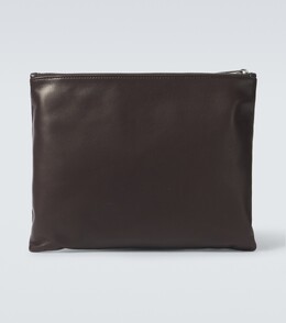 Кожаный клатч Allegra The Row, цвет chocolate ans p00946051 | chocolate ans