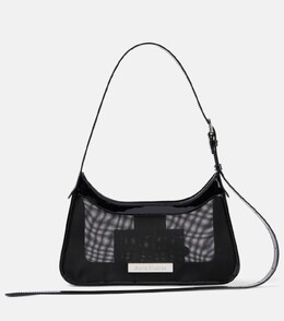 Сумка через плечо Platt из сетчатой ткани с кожаной отделкой Acne Studios, черный p00949767 | black