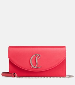 Клатч loubi54 из шелкового атласа Christian Louboutin, красный p00813162 | red