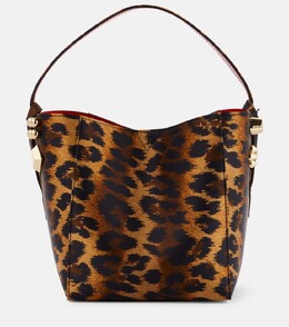 Миниатюрная атласная сумка-ведро cabachic Christian Louboutin, мультиколор p00813159 | multicoloured
