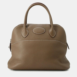 Hermes Bolide 31 Etoupe Taurillon Clemence Leather Top Handle Bag 1179739