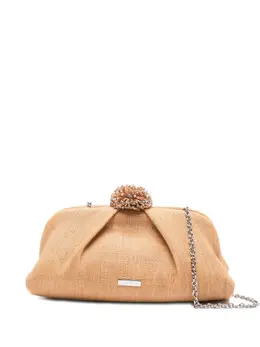 Aquazzura Movida crystal-embellished clutch 30855809