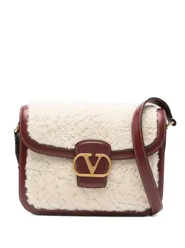 Valentino Garavani shearling leather shoulder bag 30986093