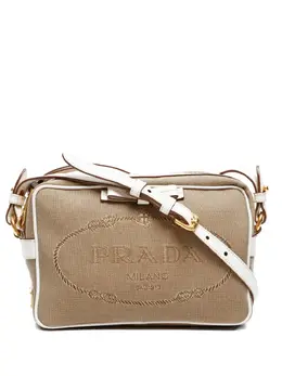 Prada 2010s logo-jacquard shoulder bag 31081027