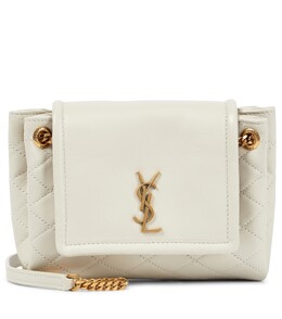 Миниатюрная кожаная сумка через плечо nolita Saint Laurent, белый p00596036 | white