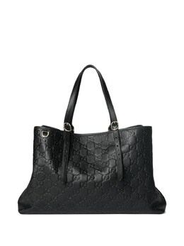 Gucci Gg Emblem Large Leather Tote 815213aafdv1000