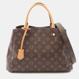 Louis Vuitton Montaigne MM Brown Monogram Canvas Shoulder Bag 1176615