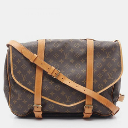 Louis Vuitton Saumur 43 Brown Monogram Canvas Shoulder Bag 1176841