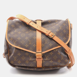 Louis Vuitton Saumur 35 Brown Monogram Leather Crossbody Bag 1176844