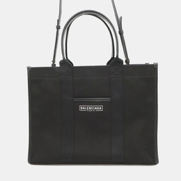 Balenciaga Hardware Black Canvas and Leather Tote Bag 1179787