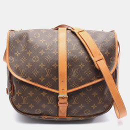 Louis Vuitton Saumur 35 Brown Monogram Canvas Crossbody Bag 1176845