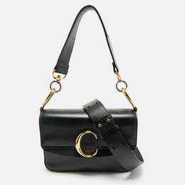 Chloe Black Leather C Top Handle Bag 1178741