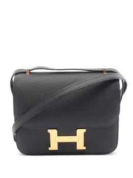Hermes 2025 Constance 3 Shoulder Bag, 31031157 Black Epsom Leather Gold-tone Hardware