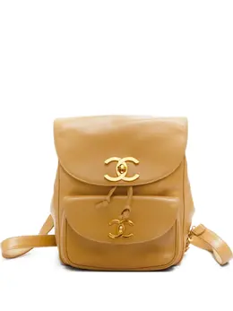 Chanel 1994-1996 CC-mark turn-lock leather backpack 31081024